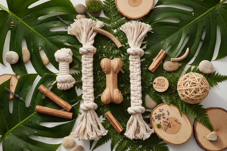 Eco-friendly pet toys made from natural and sustainable materials — safe for dogs and cats