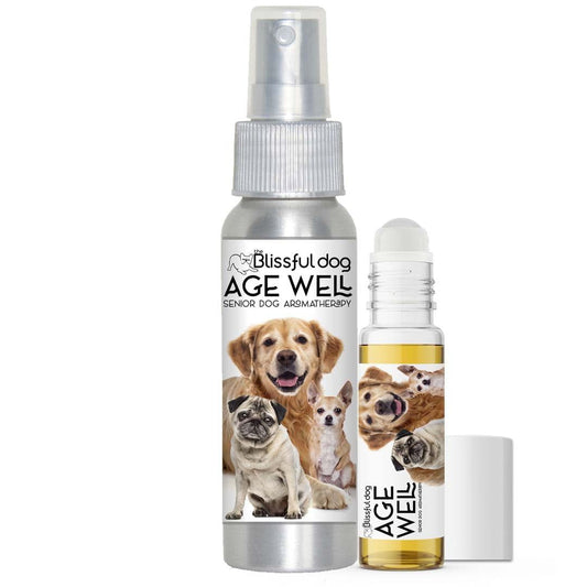 3 Old Friends Age Well Dog Aromatherapy by The Blissful Dog – Natural Senior Dog Support