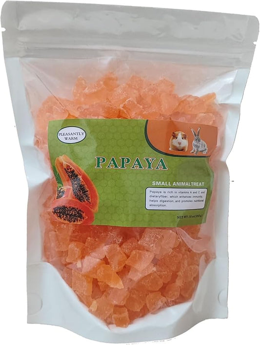 Papaya Grains Small Animal Treats – 10 oz | Chinchilla, Rabbit & Sugar Glider Food