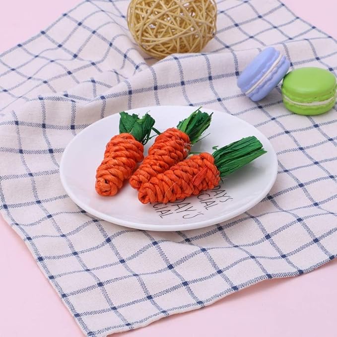 Hamiledyi Seagrass Activity Mat & Chew Toy Set for Small Animals