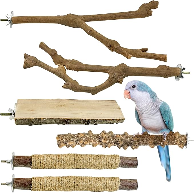 Kathson Natural Grapevine Bird Perches (5-Pack)