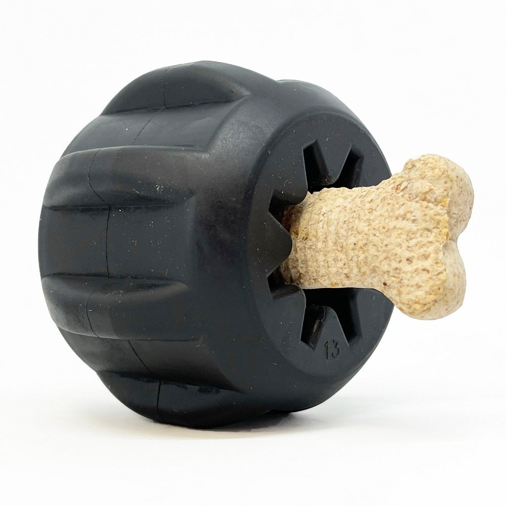 SodaPup Gear eDispenser – Natural Rubber Yak Chew Holder & Treat Toy