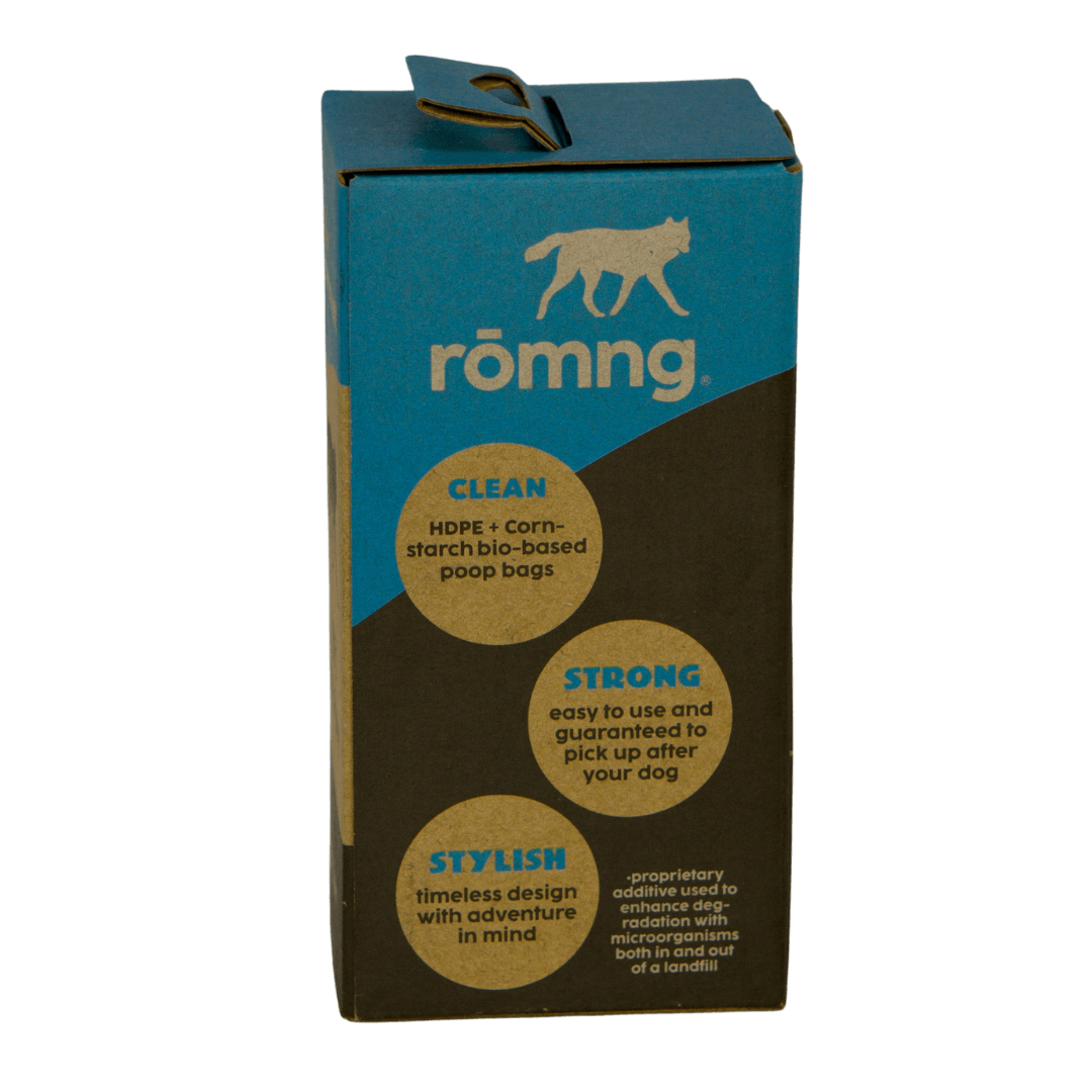 Bio-Based Dog Poop Bags | 30% Less Plastic — rōmng