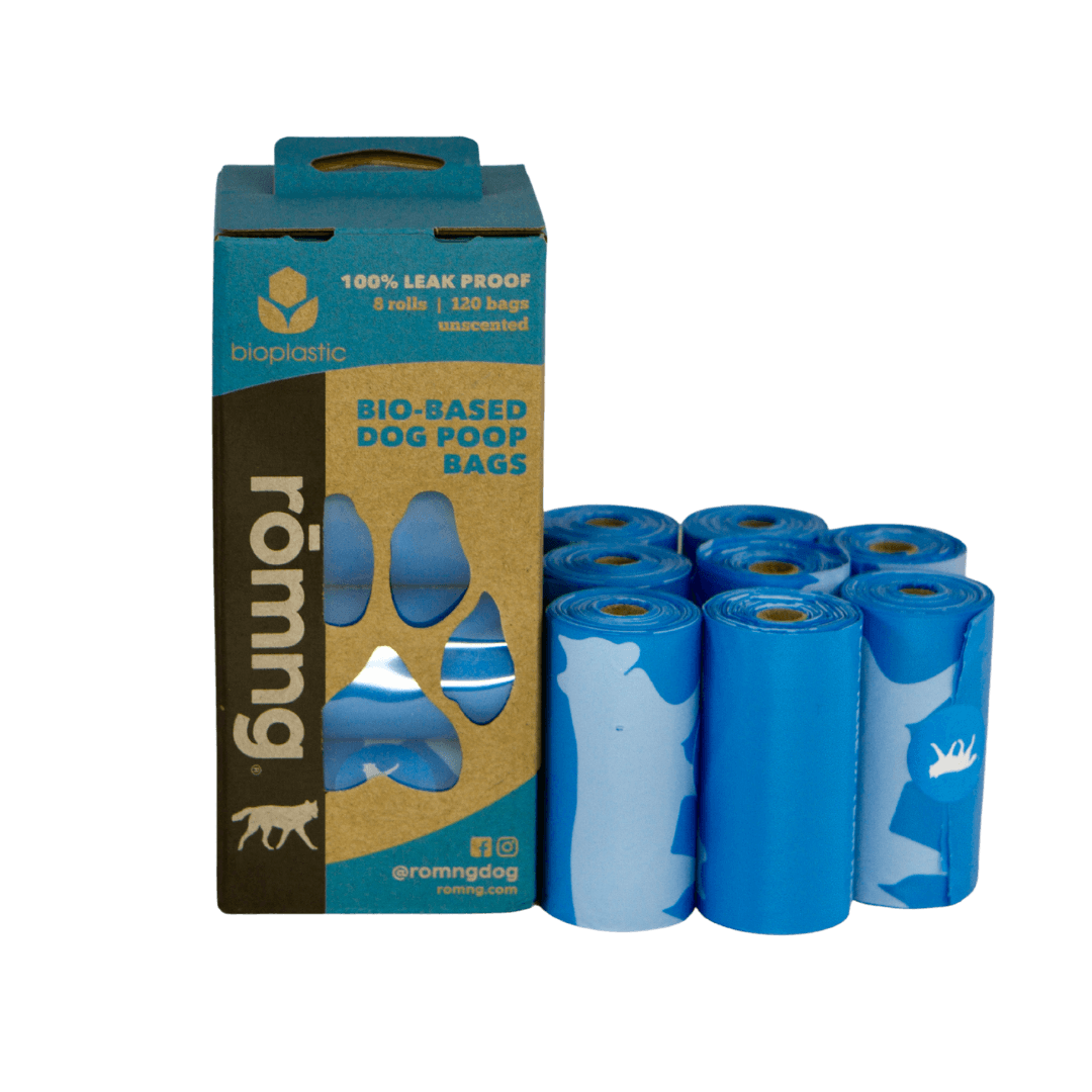 Bio-Based Dog Poop Bags | 30% Less Plastic — rōmng