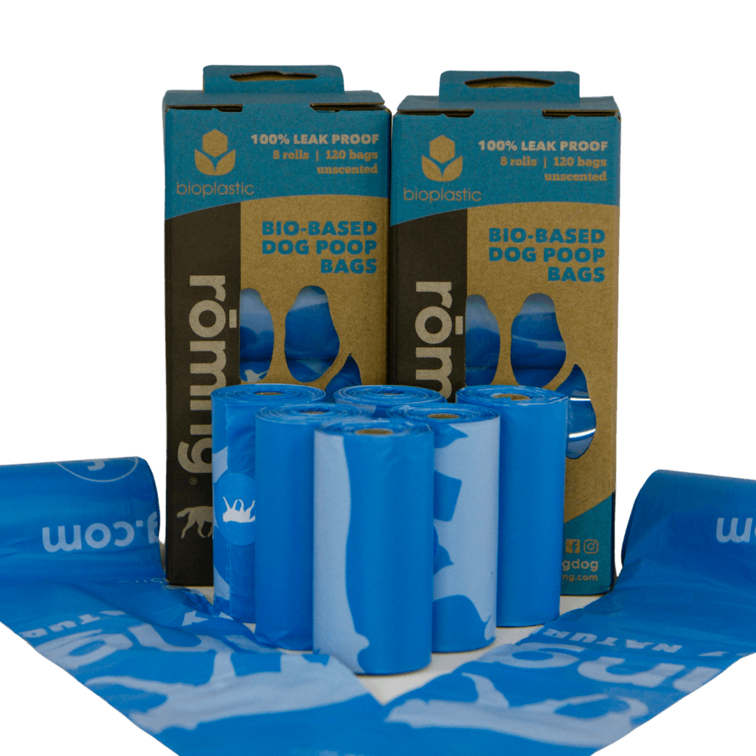 Bio-Based Dog Poop Bags | 30% Less Plastic — rōmng