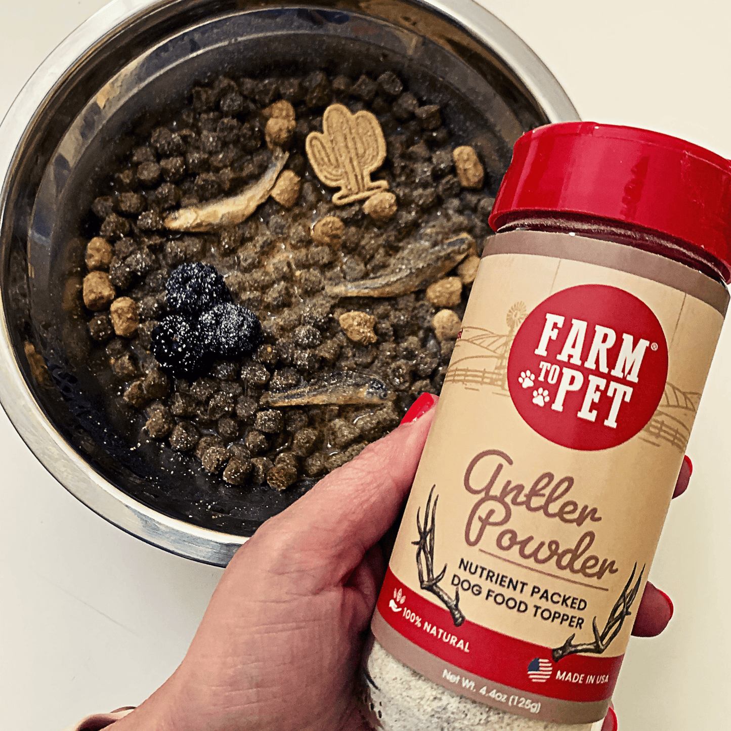 Elk Antler Powder Food Topper for Dogs & Cats