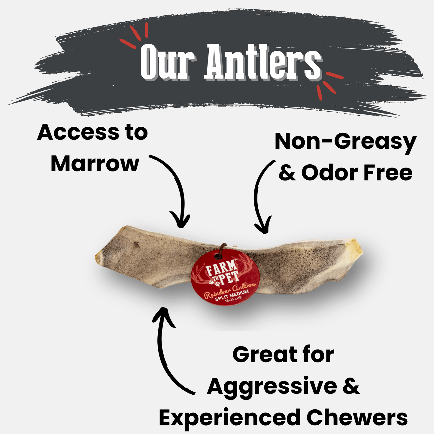 Reindeer Antler Dog Chews | Wild-Gathered, Organic Chews for Dogs