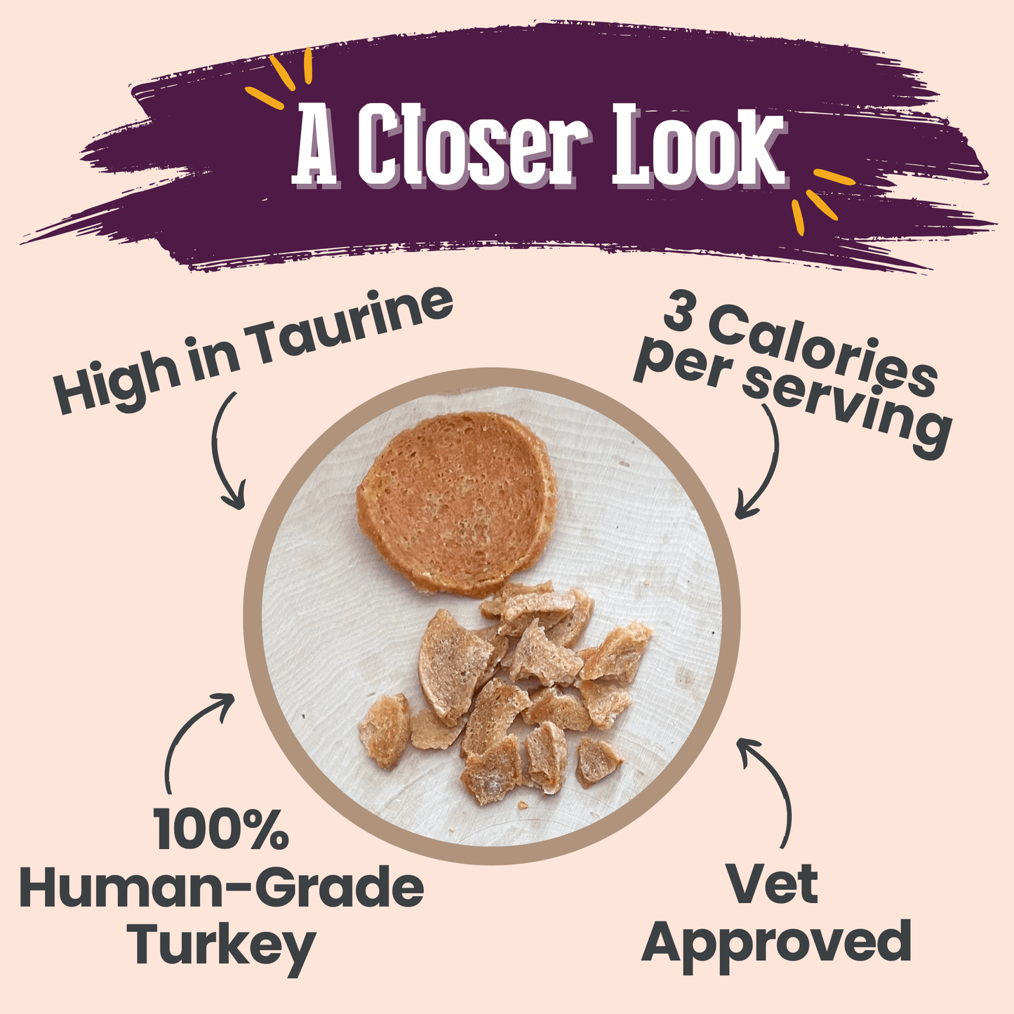 Turkey Crumbles for Cats | Single-Ingredient, Grain-Free Cat Treats