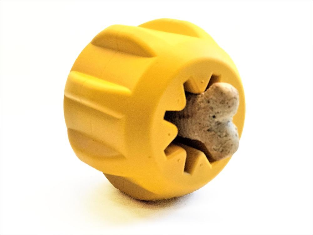 SodaPup Gear eDispenser – Natural Rubber Yak Chew Holder & Treat Toy