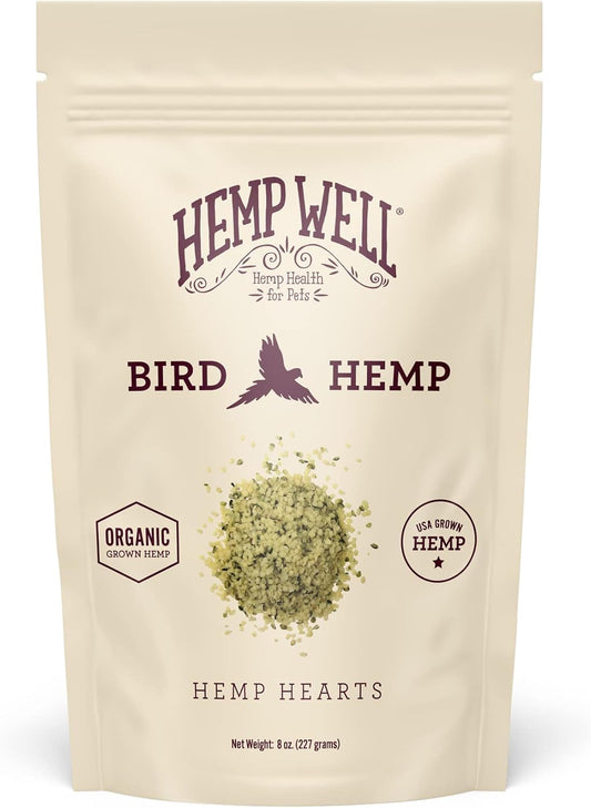 Organic Hemp Hearts for Birds | Feather Plucking & Immune Support