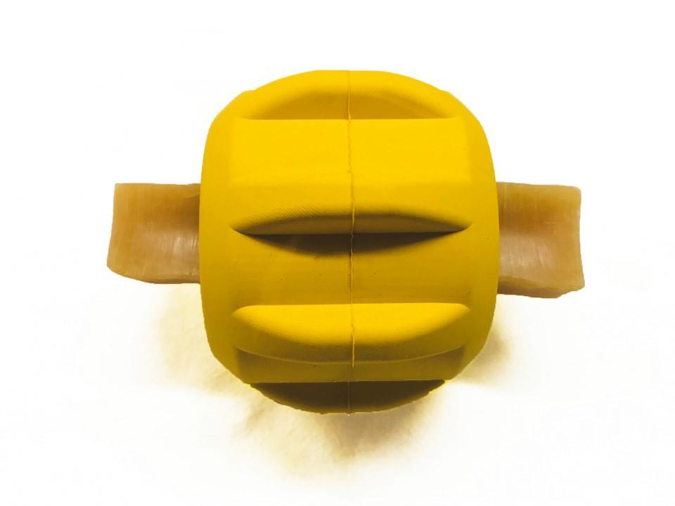 SodaPup Gear eDispenser – Natural Rubber Yak Chew Holder & Treat Toy