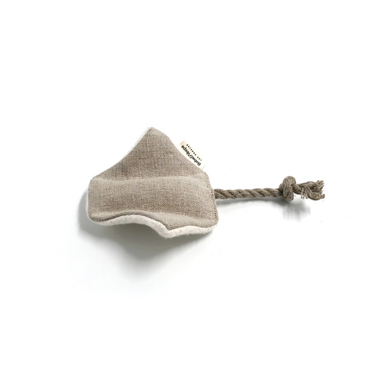 Organic Stingray Cat Toy — Hemp Cotton, Buckwheat & Catnip