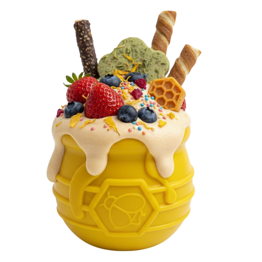 SodaPup Honey Pot Treat Dispenser & Enrichment Toy for Dogs | PUP-X Rubber | USA Made