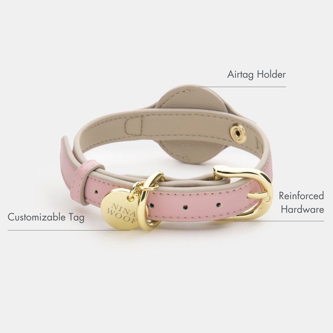 Collar - Air Tag Enabled - Vegan Leather - Cupertino