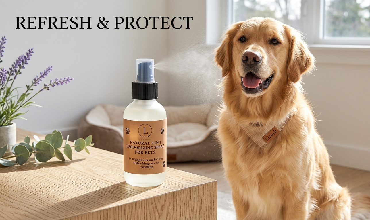 Lizush Natural Pet Pampering Gift Box – All-Natural Wellness Kit for Dogs & Cats