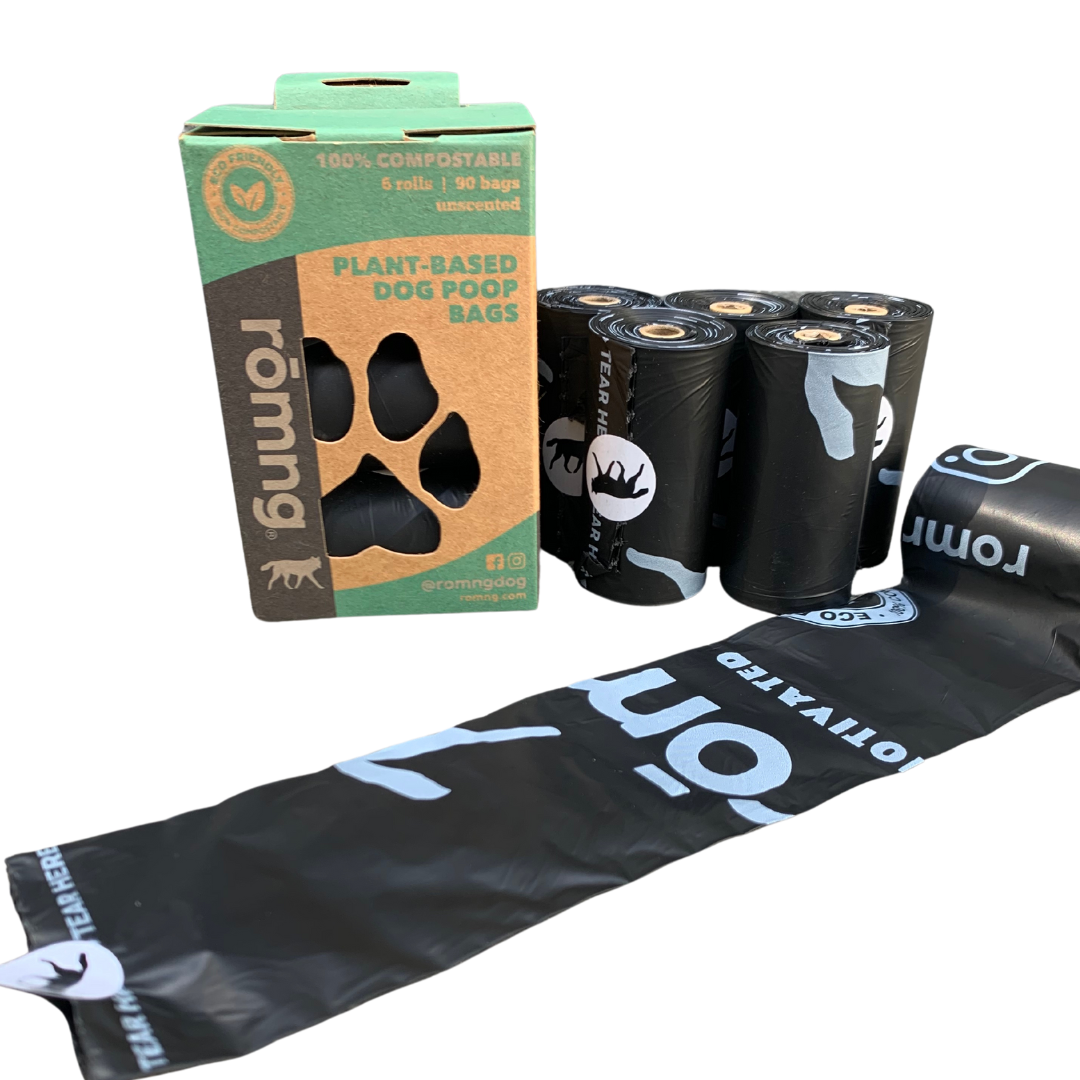 Compostable Plant-Based Dog Poop Bags | TUV Austria Certified — rōmng