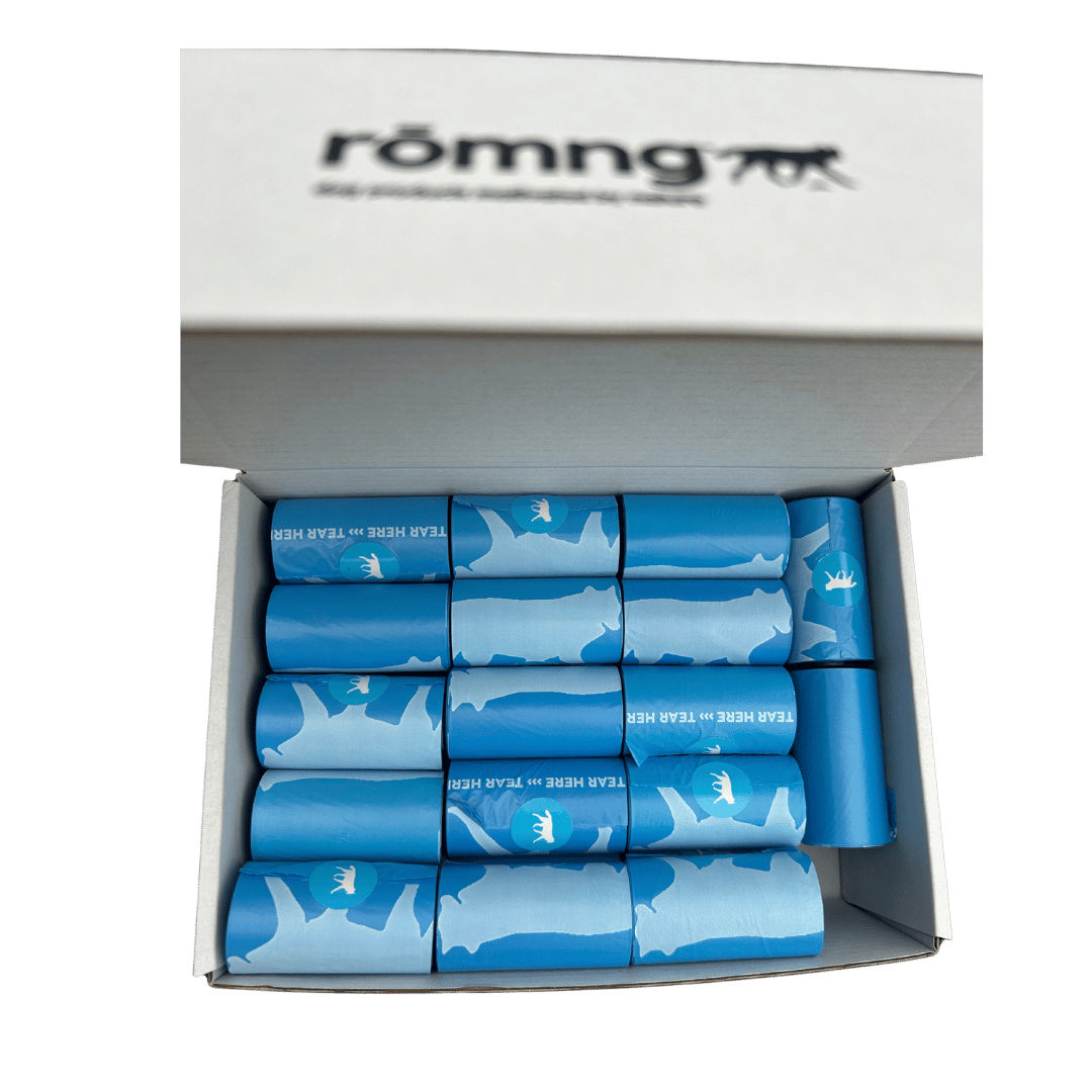 Bio-Based Dog Poop Bags | 30% Less Plastic — rōmng
