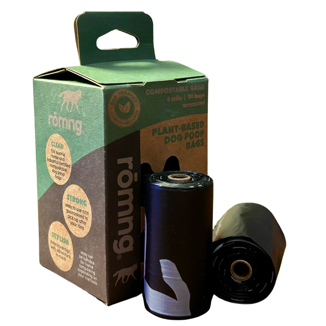 Compostable Plant-Based Dog Poop Bags | TUV Austria Certified — rōmng