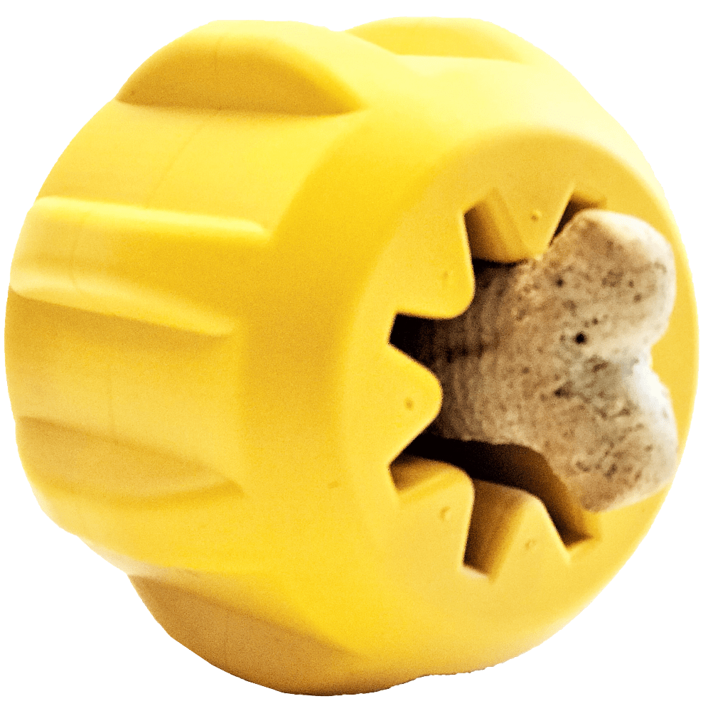 SodaPup Gear eDispenser – Natural Rubber Yak Chew Holder & Treat Toy